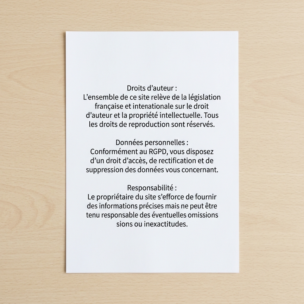 Informations Légales 2/2